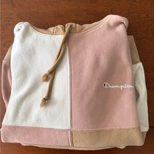 Champion Beige and Cream Hoodie